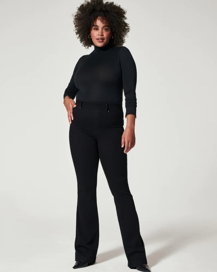 Spanx Pants | Spanx Flare Jeans Clean Black