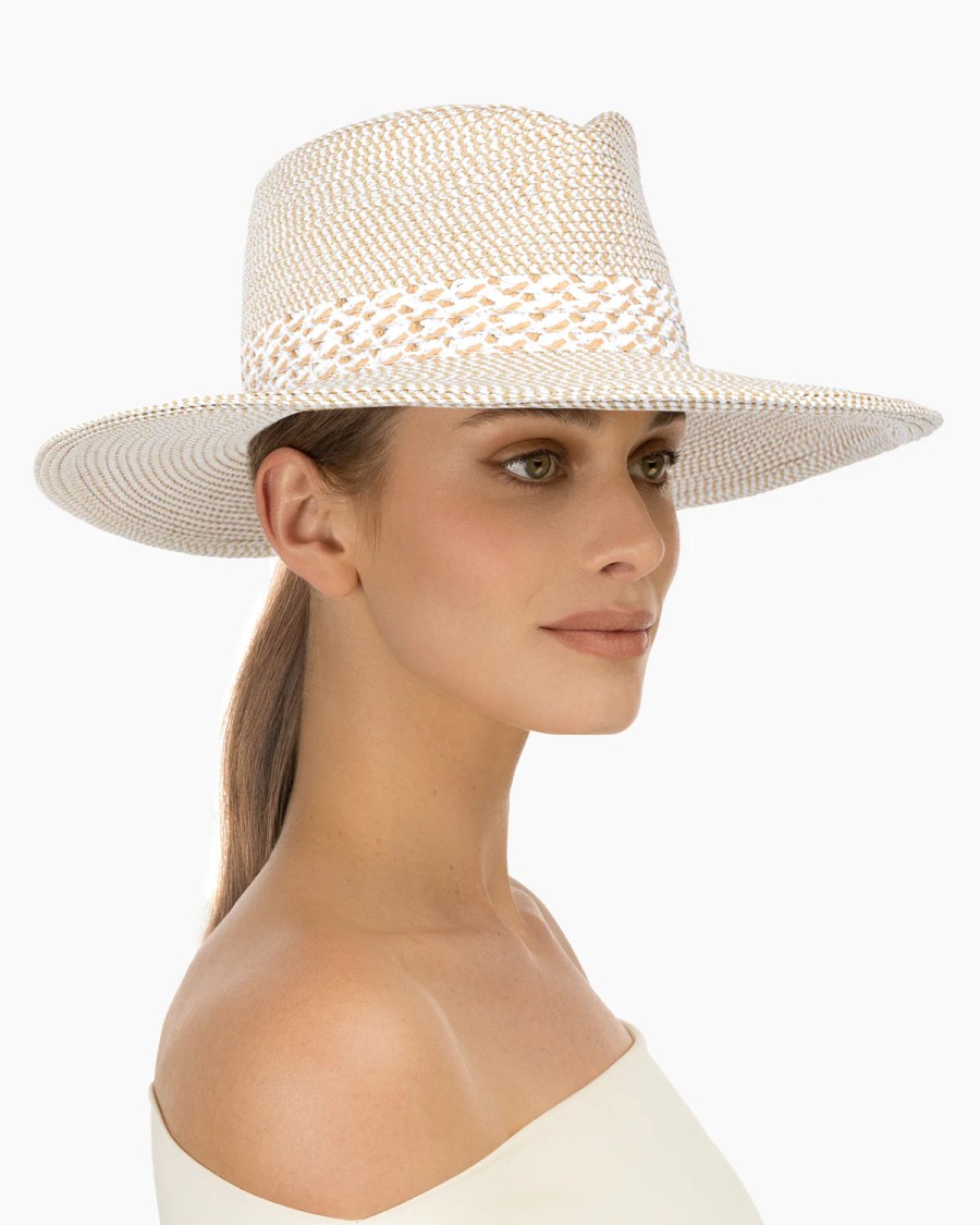 Eric Javitz Accessories | Bayou Fedora Hat- White Mix