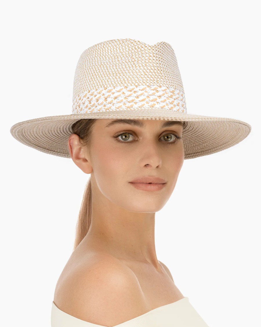 Eric Javitz Accessories | Bayou Fedora Hat- White Mix