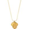 Sylvia Benson Accessories | Poppy Face Necklace 18K Yellow Gold Over Bronze And Brass