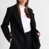 Shan Jackets | Sophia Tie Scuba Jacket In Black