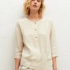 AMS Pure Tops | Tunic Half Button