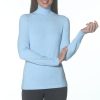 J'envie Tops | Turtleneck In Sky