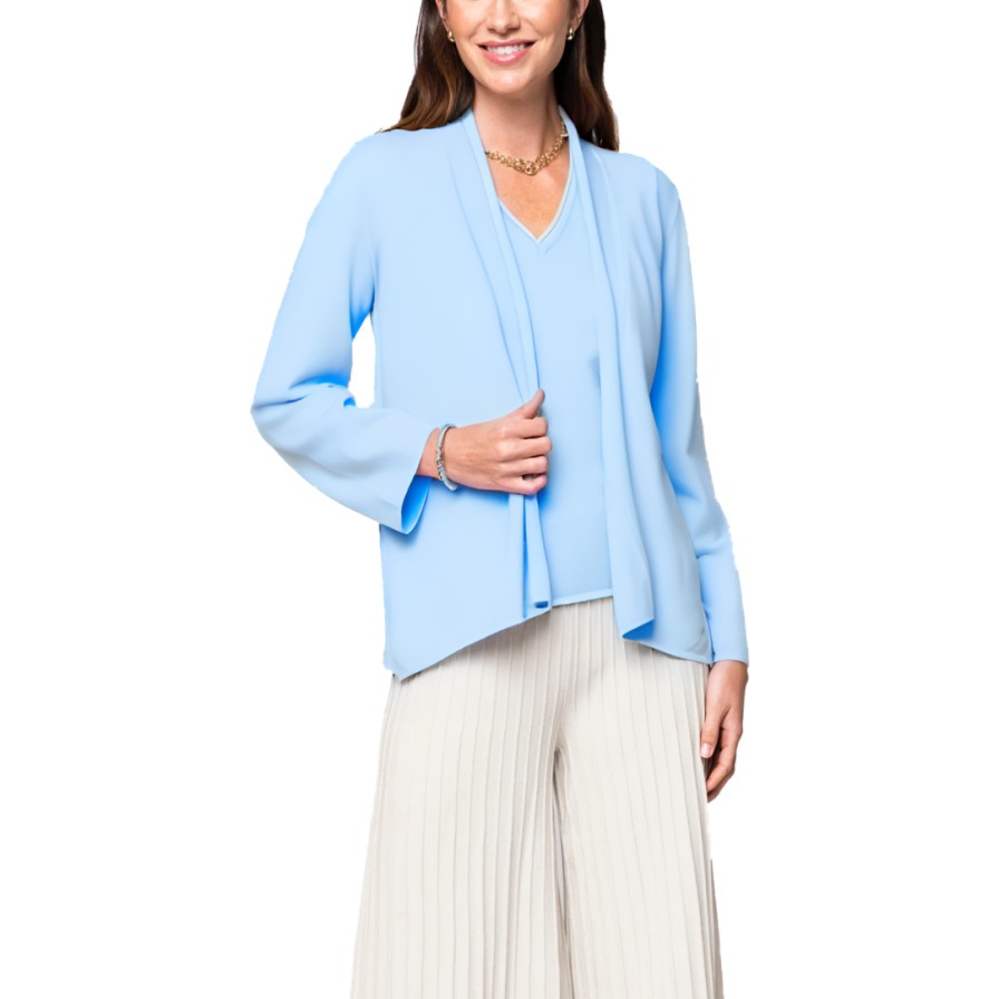 Biana Jackets | Amy Cardigan In Sky Blue