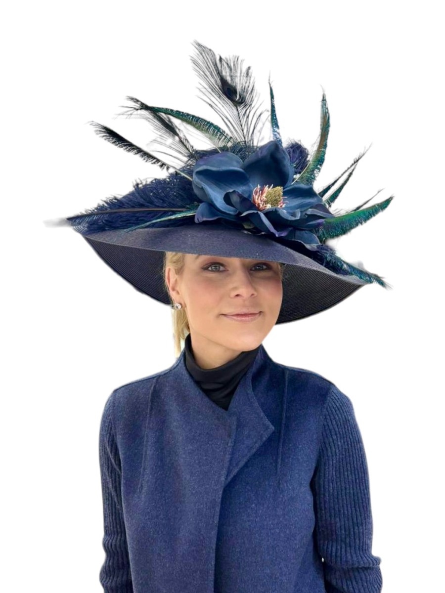 Hats by Katie Accessories | Navy Straw