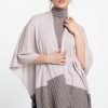 Kinross Cashmere Accessories | Ruana - Dune/Seal