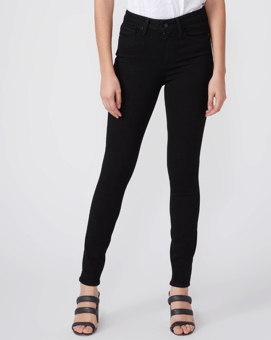 Paige Pants | Hoxton Ankle - Black Shadow