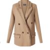 Diomi Jackets | Wool Blend Mink Blazer - Irish Cream