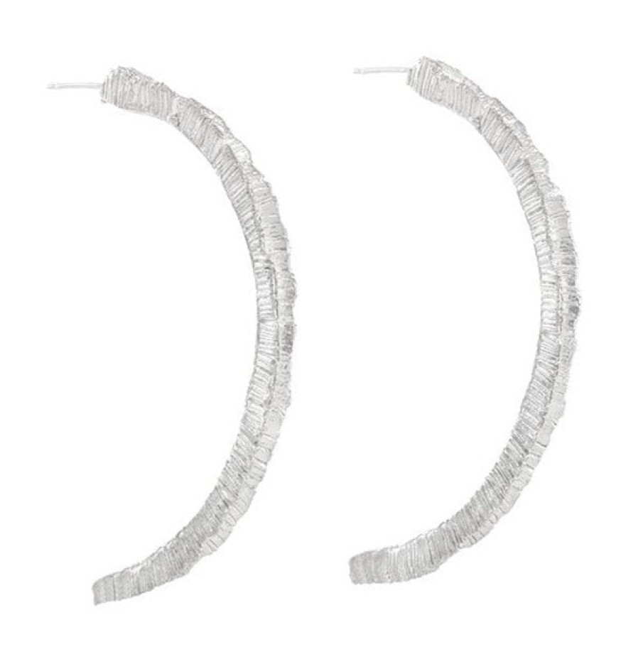 Sylvia Benson Accessories | Bloom Hoop Earrings - Sterling Silver