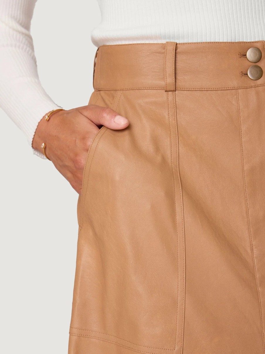 Brochu Walker Skirts | Mica Vegan Leather Skirt In Dunes