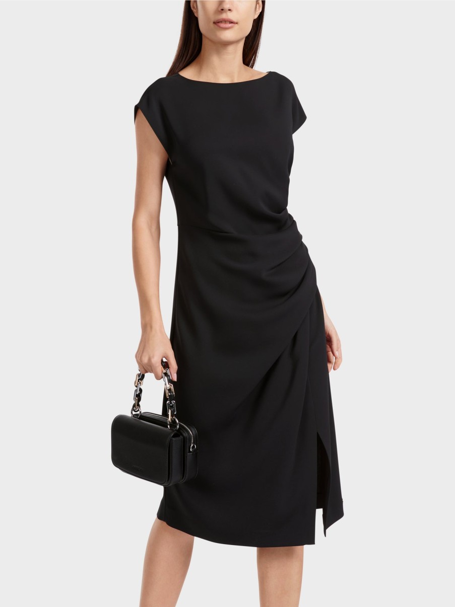 Marc Cain Dresses | Wrap Look Dress In Black