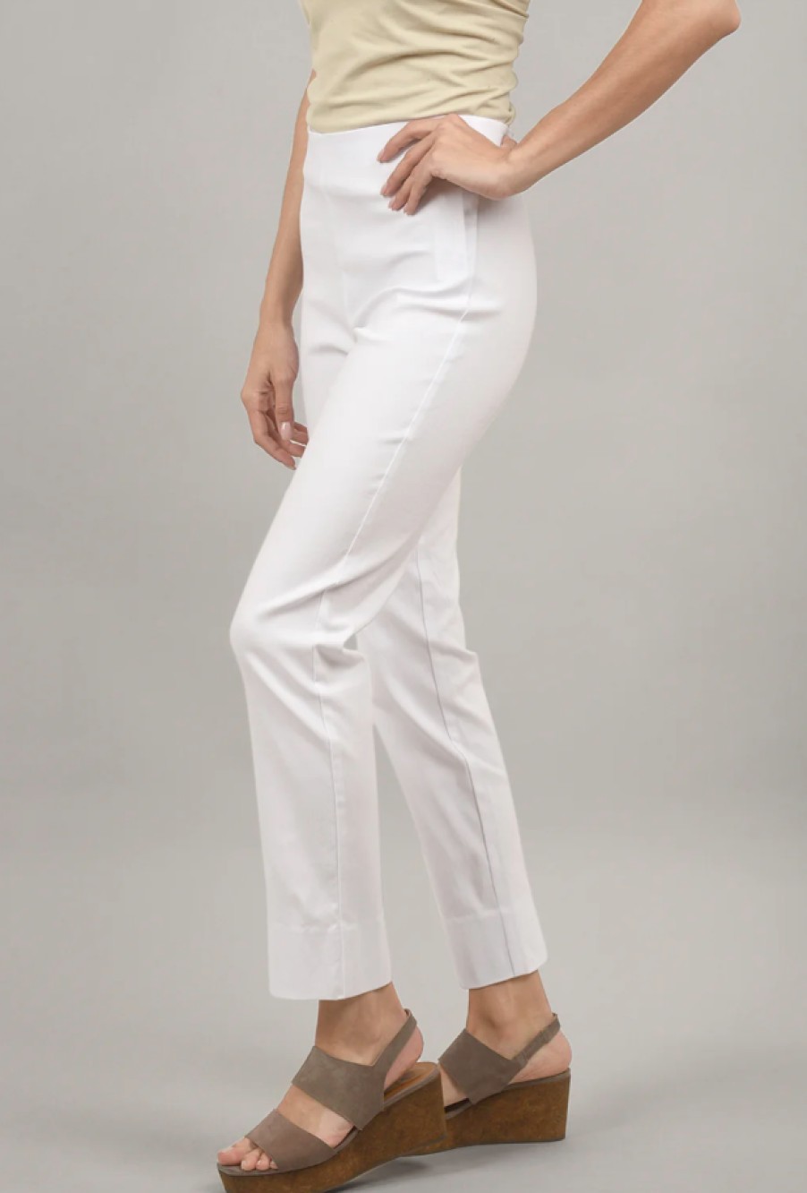 Equestrian Pants | Milo Ankle Pant In White