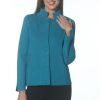 J'envie Jackets | Knit Swing Jacket - Teal