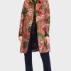 Marc Cain Jackets | Coat With Floral Design - Red