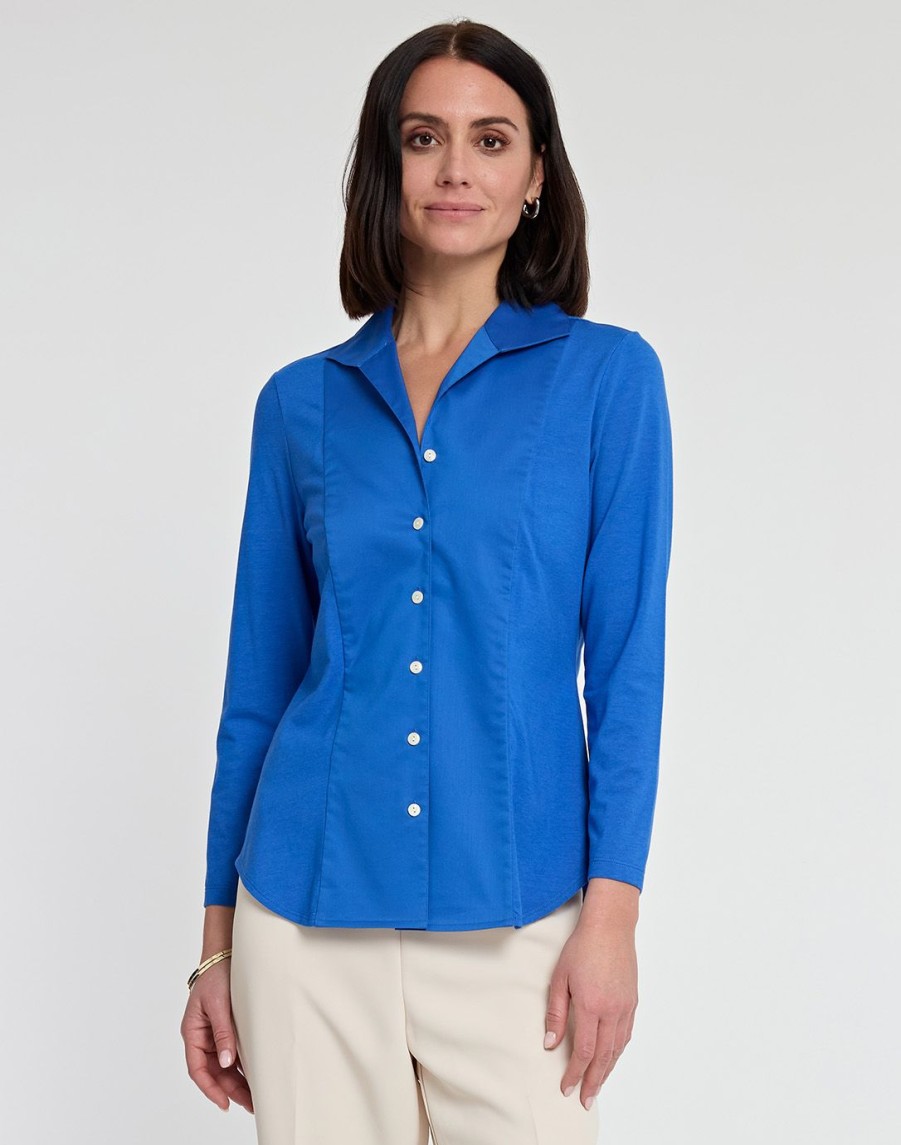 Hinson Wu Tops | 3/4 Sleeve Donna In Electric Blue