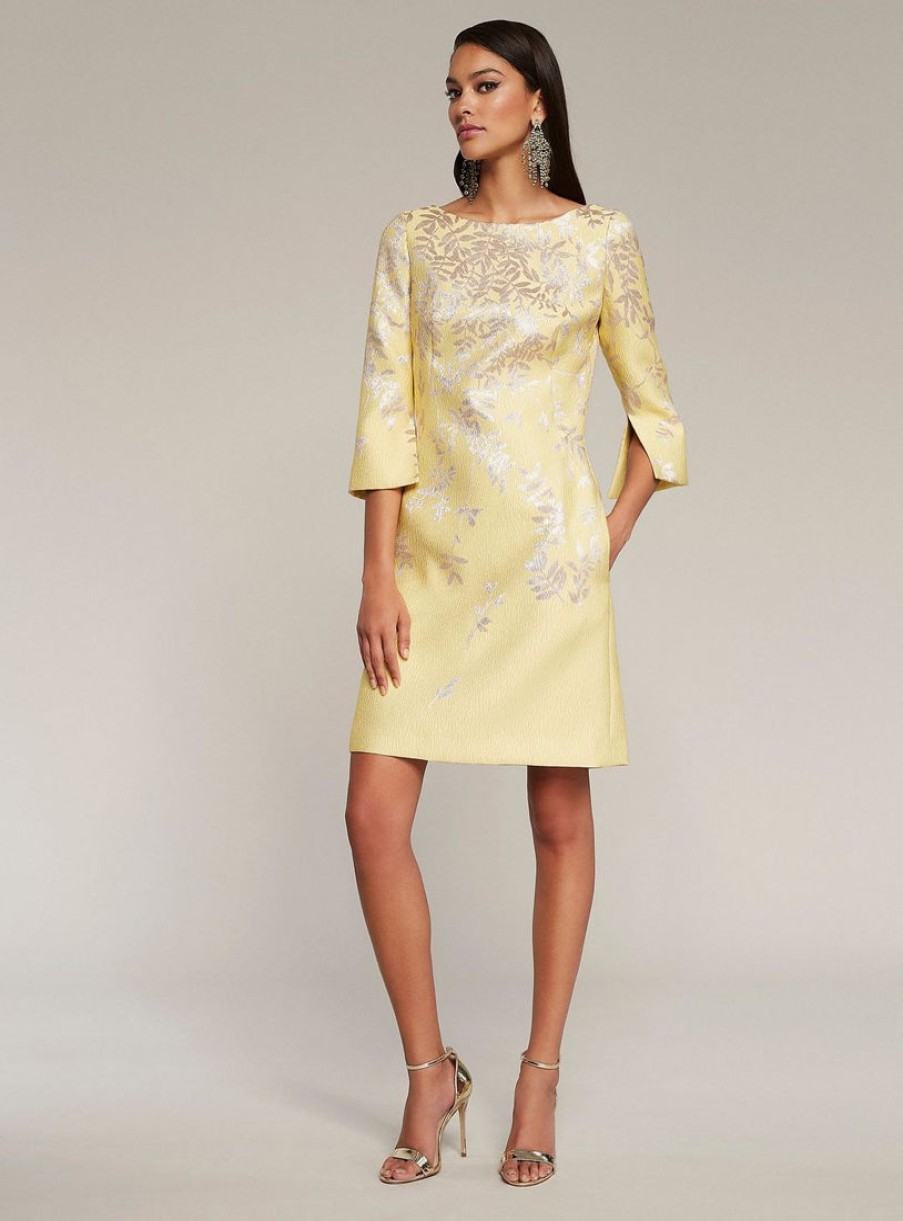 Frascara Dresses | 3/4 Sleeve Yellow Floral Dress