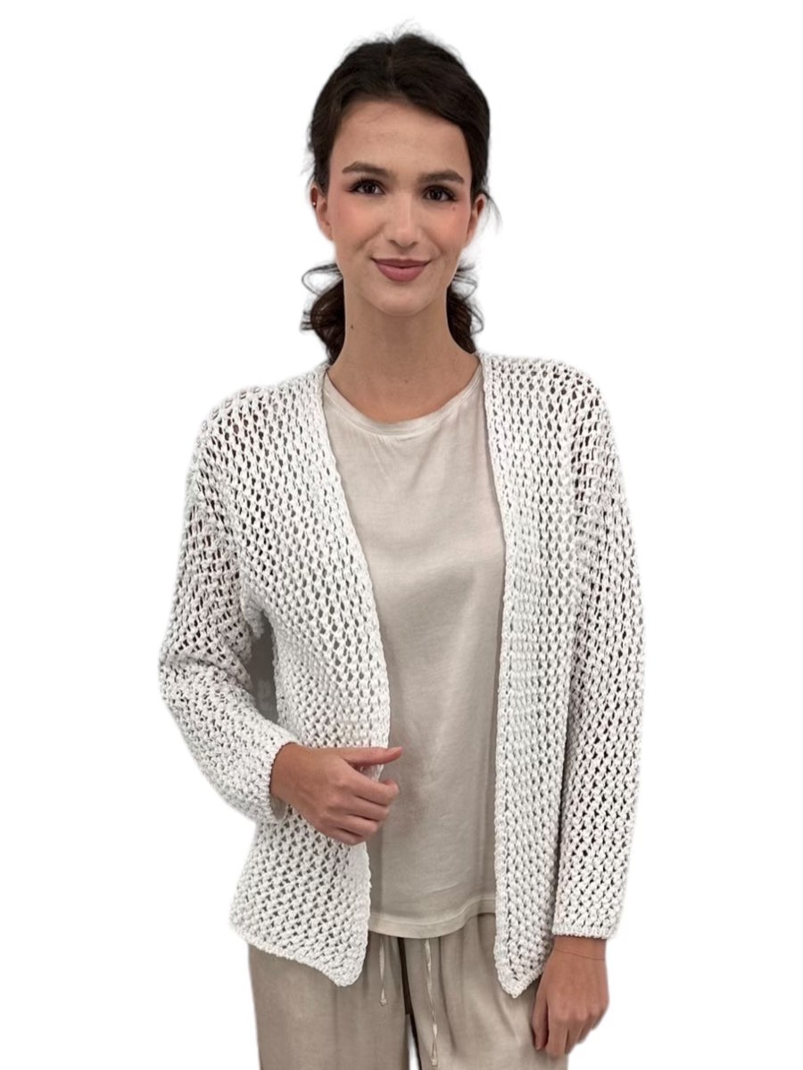 Ploumanac'h Jackets | Pam Cardigan In White