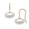 Sylvia Benson Accessories | Lantern Freshwater Pearl Earrings - Gold