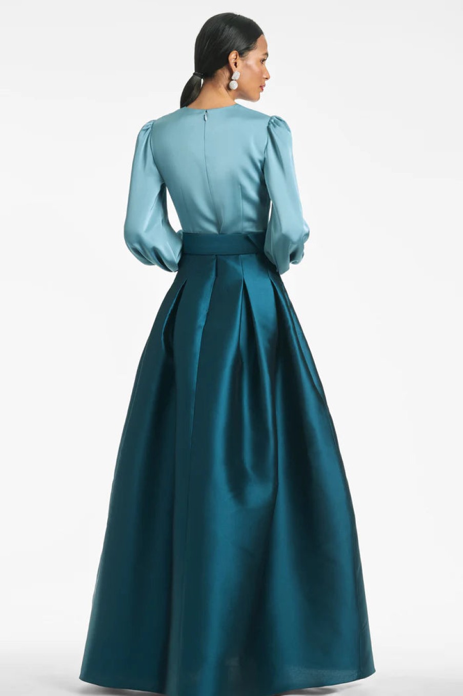 Sachin & Babi Dresses | The Zoe Gown In Seaglass/Deep Teal